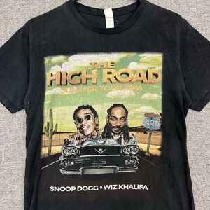 Snoop Dogg & Wiz Khalifa 2016 The High Road Tour Tee Rap Hip Hop T-Shirt